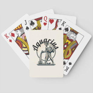 Jeu De Cartes Verseau le Porteur d'Eau Zodiaque Vintage
