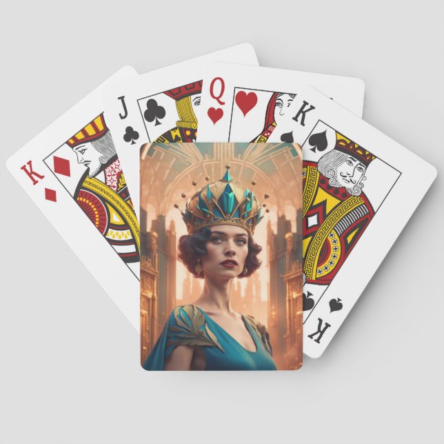 Jeu De Cartes Version bleue Blanche (dos)