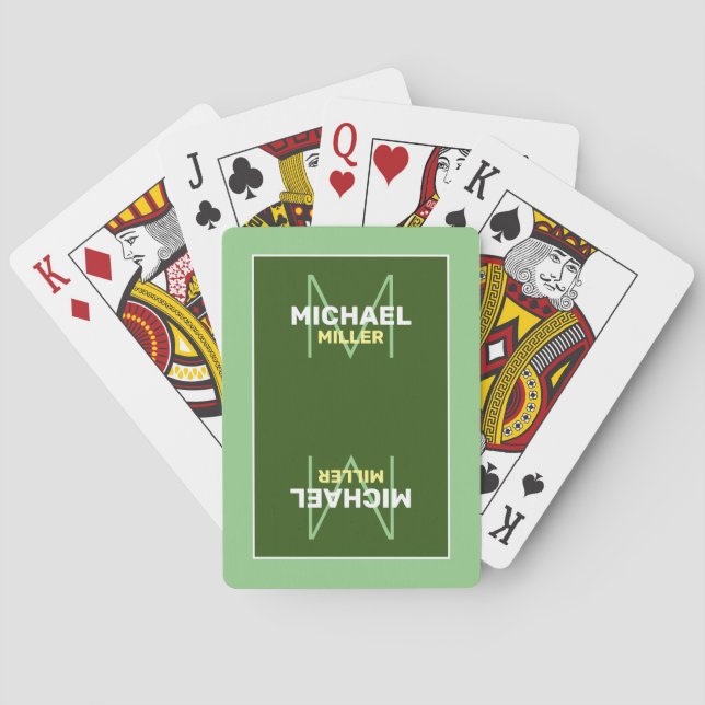 Jeu De Cartes Vert (dos)