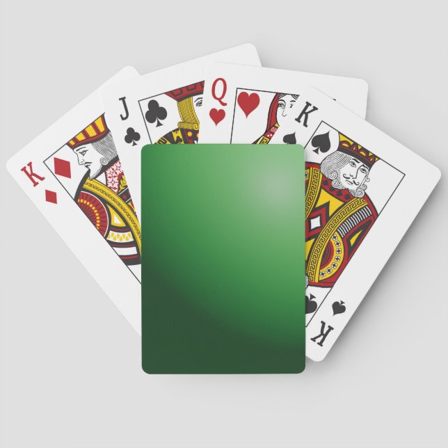 Jeu De Cartes Vert  (dos)