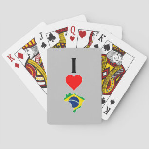 Jeu De Cartes Vertical I Love Brazil / I Heart Brazil Brésil