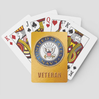 Jeu De Cartes Vétérinaire de la marine américaine à vélo Jouer d