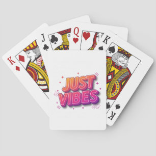 Jeu De Cartes Vibes   Conception de texte coloré personnalisée