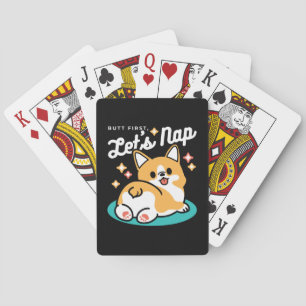 Jeu De Cartes Vibes Corgi Butt et Nap - Joli chien couché