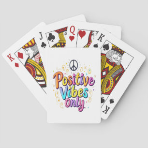 Jeu De Cartes Vibes Positives Seulement - Colorée Encourageant C