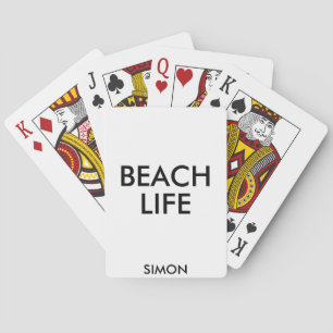 Jeu De Cartes Vie de plage Cadeau de sauvetage
