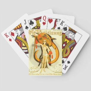 Jeu De Cartes Vie Parisienne Art Déco Flapper Jouer des cartes