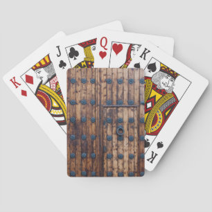 Jeu De Cartes Vieille Porte Petite Dans Grande Porte En Bois Ren
