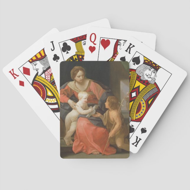 Jeu De Cartes Vierge et enfant avec Saint Jean le Baptiste (dos)