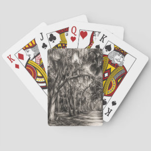 Jeu De Cartes Vieux chêne de Floride Graphite Hammock Sketch R