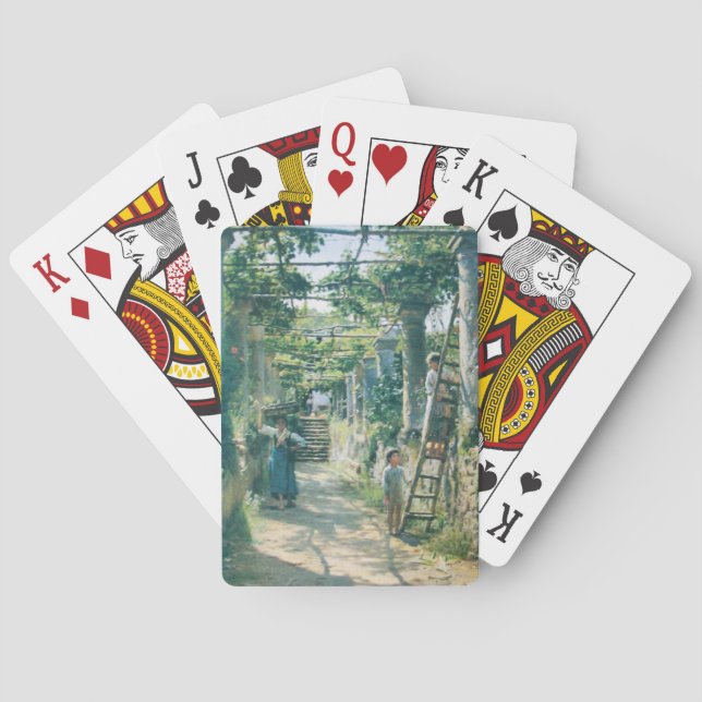 Jeu De Cartes VIEUX VIGNOBLES RÉCOLTE Rustique Campagne (dos)