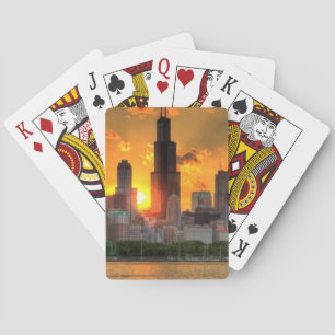 Jeu De Cartes View of Chicago's skyline from Adler