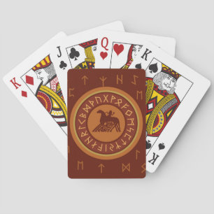 Jeu De Cartes Viking Emblem et Runes Bicyclettes de jeu