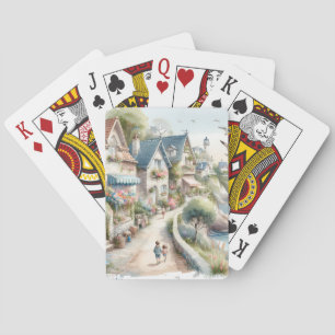 Jeu De Cartes Village de cottages côtiers pastel Évasion