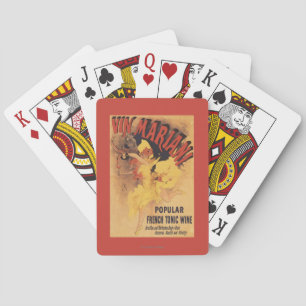 Jeu De Cartes Vin de versement de fille de danse de Vin Mariani