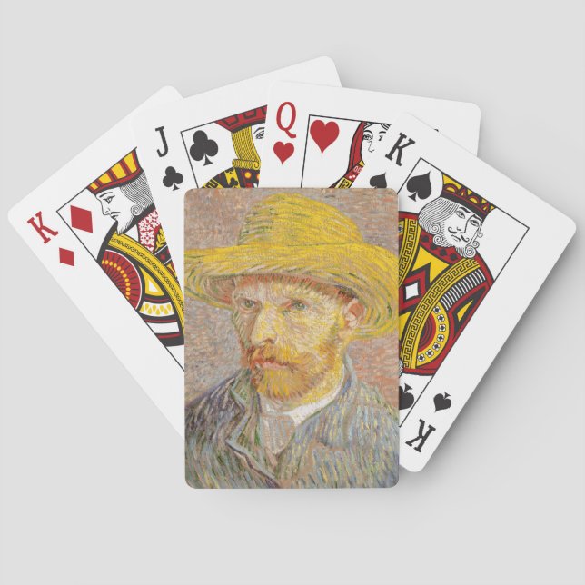 Jeu De Cartes Vincent Van Gogh Auto-portrait peinture impression (dos)