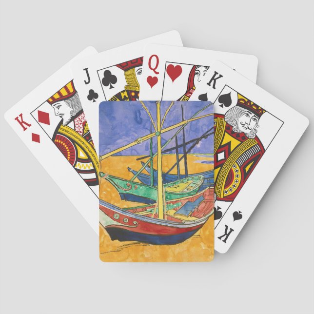 Jeu De Cartes Vincent van Gogh - Bateaux de pêche sur la plage (dos)