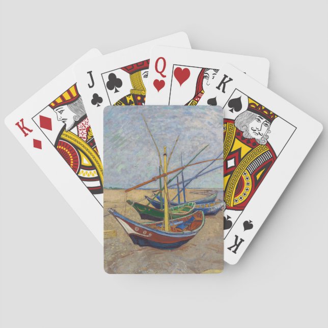 Jeu De Cartes Vincent van Gogh - Bateaux de pêche sur la plage (dos)