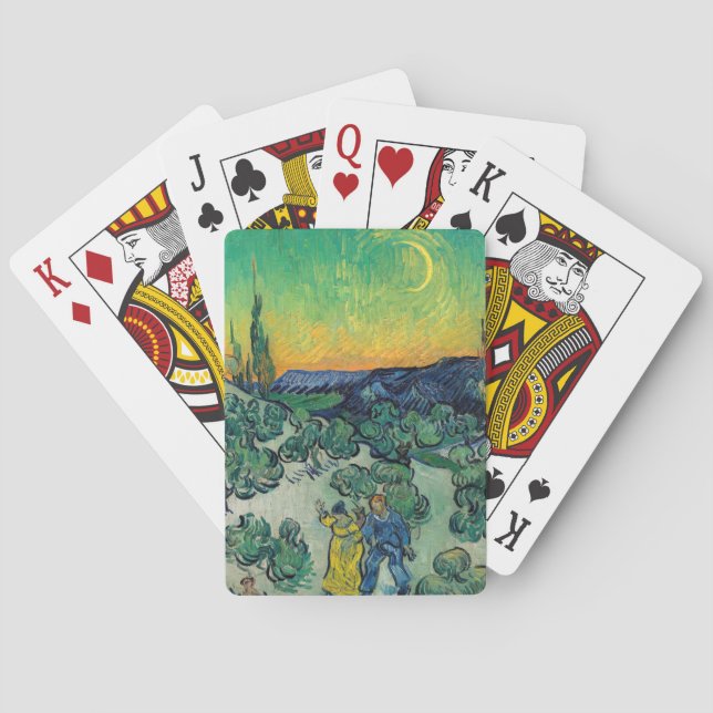 Jeu De Cartes Vincent van Gogh - Paysage Lune avec couple (dos)
