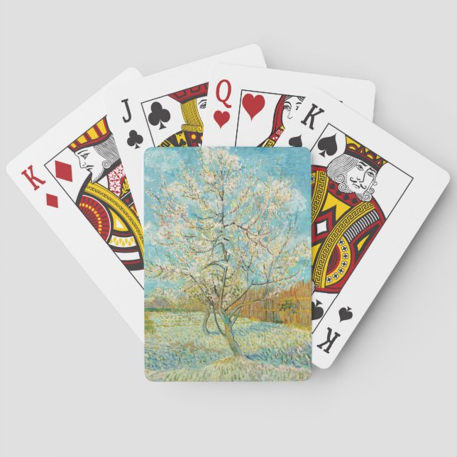 Jeu De Cartes Vincent van Gogh - Poche rose en fleurs (dos)