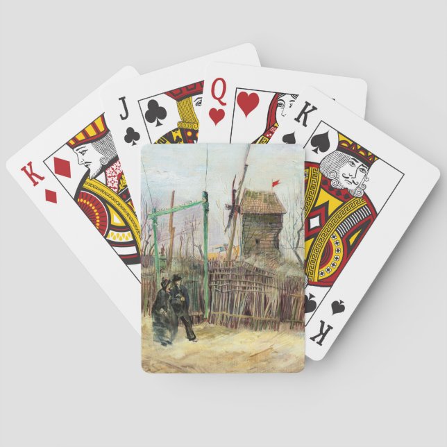 Jeu De Cartes Vincent van Gogh - Scène de rue à Montmartre (dos)