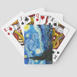 Jeu De Cartes Vincent Van Gogh Starry Art de nuit Jouer des cart
