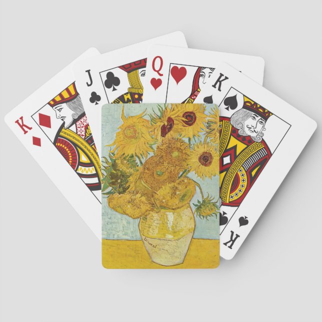 Jeu De Cartes Vincent Van Gogh - Vase avec douze tournesols (dos)