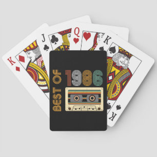 Jeu De Cartes Vintage 1986 Fabriqué en 1986 40e Anniversaire 40