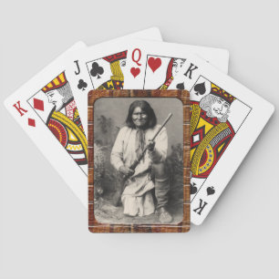 Jeu De Cartes Vintage Amérindien Geronimo Apache Jouer Ca