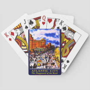 Jeu De Cartes Vintage Atlantic City Train Travel