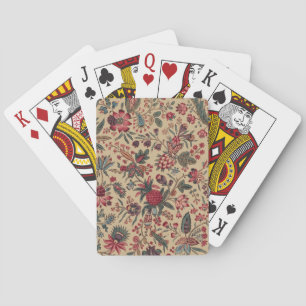 Jeu De Cartes Vintage Broderie Antique Fleurie Décoration