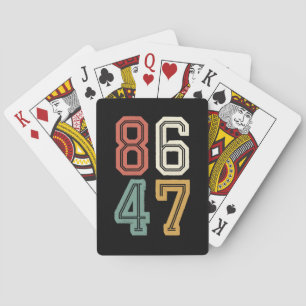 Jeu De Cartes Vintage Classic 86 47 Anti Trump 2024 Impeach