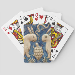 Jeu De Cartes Vintage Espagnol Carrelage Animal Rabat Tortue Ble