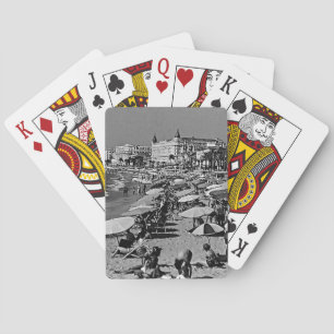 Jeu De Cartes Vintage France Cannes la Cible de flechettes de pl