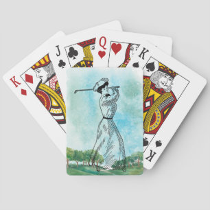 Jeu De Cartes Vintage Golf Classic Playing Cartes