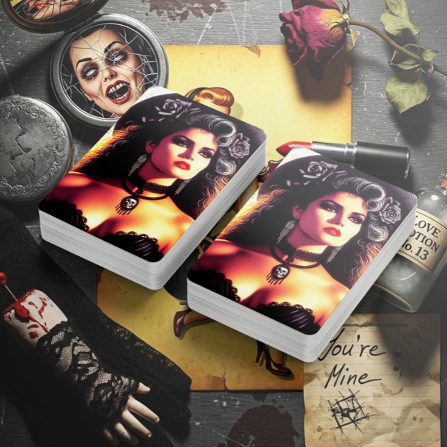 Jeu De Cartes Vintage Gothic Woman (Créateur téléchargé)