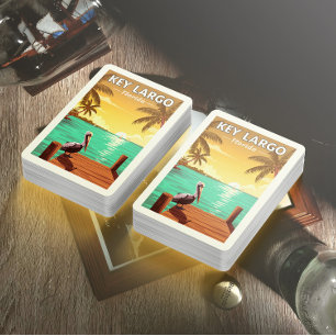 Jeu De Cartes Vintage Key Largo Floride