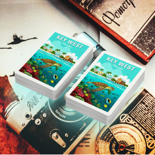 Jeu De Cartes Vintage Key West Floride