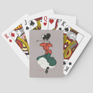 Jeu De Cartes Vintage Lady Golfer