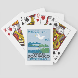 Jeu De Cartes Vintage Mexique Patzcuaro Bicyclettes de jeu