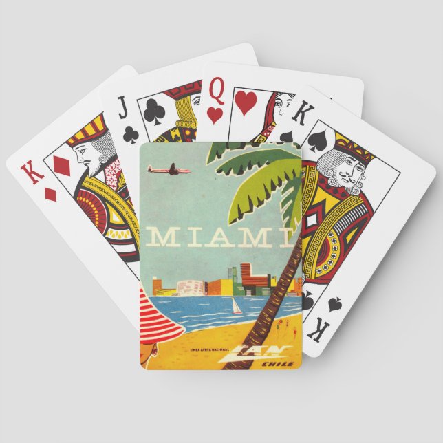 Jeu De Cartes Vintage Miami Classic (dos)