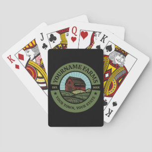Jeu De Cartes Vintage NOM AJOUT DE L'Étanche Campagne Agricole