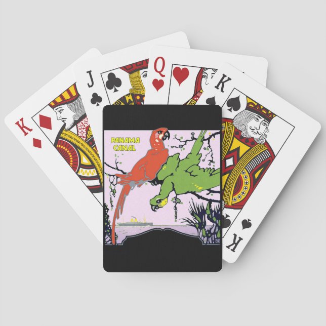 Jeu De Cartes Vintage Panama Canal Travel (dos)
