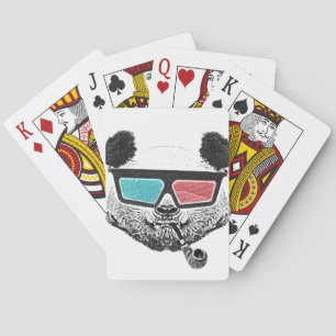 Jeu De Cartes Vintage panda 3-D glasses