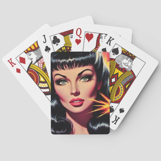 Jeu De Cartes Vintage Pulp Girl (dos)