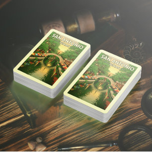 Jeu De Cartes Vintage San Antonio Texas