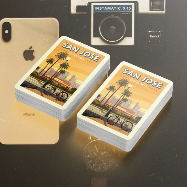 Jeu De Cartes Vintage San Jose Californie (Créateur téléchargé)