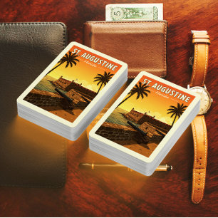 Jeu De Cartes Vintage St Augustine Floride