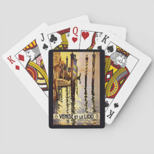 Jeu De Cartes Vintage "Venise et le Lido" Italie jouer aux carte