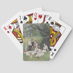 Jeu De Cartes Vintage Victorian Family Picnic Woods